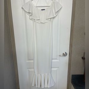 Vici off the shoulder white dress